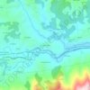 Ceceda topographic map, elevation, relief