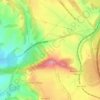 Iranzu topographic map, elevation, relief