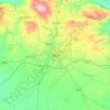 Setif topographic map, relief map, elevations map