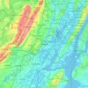 Newark topographic map, elevation, relief