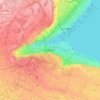 Hamilton topographic map, relief map, elevations map