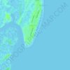 Savannah Beach topographic map, elevation, relief