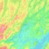 Peterborough topographic map, relief map, elevations map