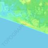 Seagrove Beach topographic map, elevation, relief