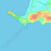 Dona Paula topographic map, relief map, elevations map
