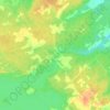 Clayton topographic map, relief map, elevations map