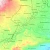 Kuningan topographic map, elevation, relief