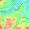 Trubia topographic map, elevation, relief
