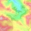 La Peral topographic map, elevation, relief