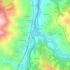 Campomanes topographic map, elevation, relief