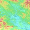 Baise topographic map, elevation, relief