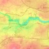 Lucan topographic map, elevation, relief