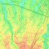Beji topographic map, elevation, relief