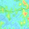 Manganam topographic map, relief map, elevations map