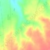 Saliente topographic map, elevation, relief