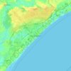 Myrtle Beach topographic map, elevation, relief