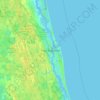 St. Augustine topographic map, elevation, relief