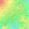 Chengdu topographic map, elevation, relief