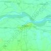 Bhagalpur topographic map, relief map, elevations map