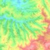 Vega de Pas topographic map, elevation, relief