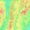 Vermont topographic map, elevation, relief