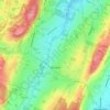 Verona topographic map, elevation, relief