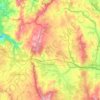 Guitiriz topographic map, elevation, relief