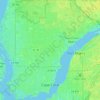 Cape Coral topographic map, elevation, relief