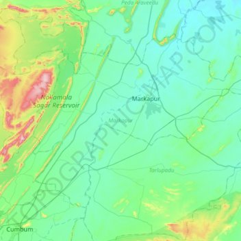 Elevation Map By Address Markapur Topographic Map Elevation Relief