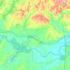Sequoyah County topographic map, elevation, relief