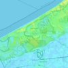 La Panne topographic map, relief map, elevations map