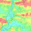 Bourg-des-Comptes topographic map, relief map, elevations map