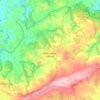 Plounéour-Ménez topographic map, relief map, elevations map