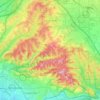 Chino Hills topographic map, elevation, relief