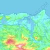 Parque Natural de Oyambre topographic map, elevation, relief
