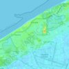 Coxyde topographic map, relief map, elevations map