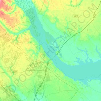 Lake Marion topographic map