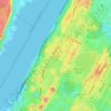 Upper West Side topographic map, elevation, relief