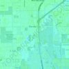 Florida City topographic map, elevation, relief