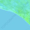 Mexico Beach topographic map, elevation, relief