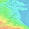 Pembroke East E ED topographic map, relief map, elevations map