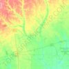 Calhoun County topographic map, relief map, elevations map