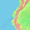 Ecuador topographic map, elevation, relief