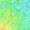 Dublin topographic map, relief map, elevations map