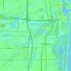 Dania Beach topographic map, elevation, relief