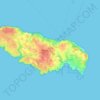 Groix topographic map, relief map, elevations map