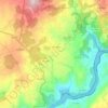 Coles topographic map, elevation, relief