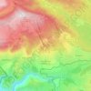 Font-Romeu-Odeillo-Via topographic map, relief, elevation