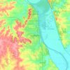 Leavenworth topographic map, elevation, relief