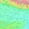 Bihar topographic map, relief map, elevations map